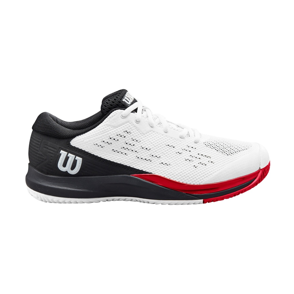 CHAUSSURES WILSON RUSH PRO ACE SS23 (WHT/BLACK/POPPY RED, 40)
