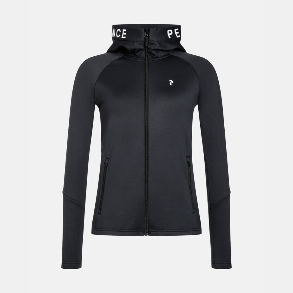 HOOD PEAK PERFORMANCE W RIDER MID ZIP (BLACK, XS)
