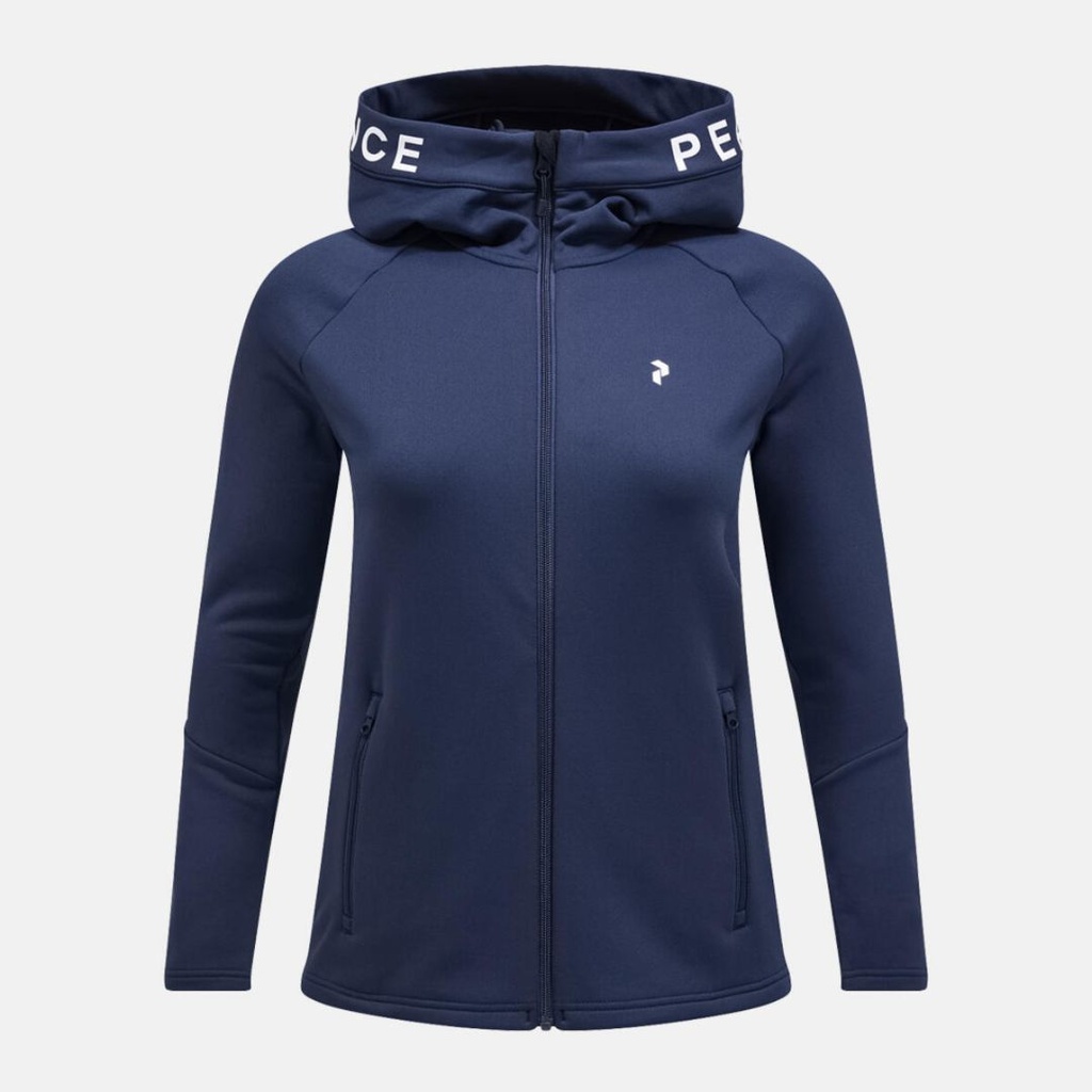 HOOD PEAK PERFORMANCE W RIDER ZIP (BLUE SHADOW, L)