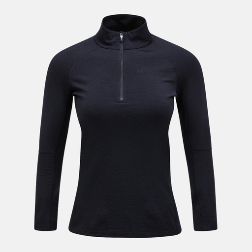 THERMIQUE PEAK PERFORMANCE W MAGIC HALF ZIP (BLACK, M)
