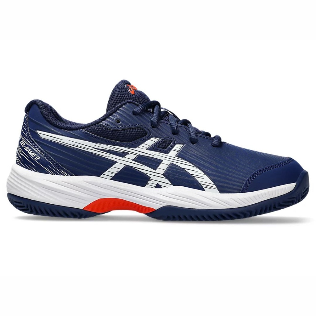 CHAUSSURES ASICS GEL GAME 9 GS CLAY/OC KIDS (BLUE EXPANSE/WHITE, 32.5)