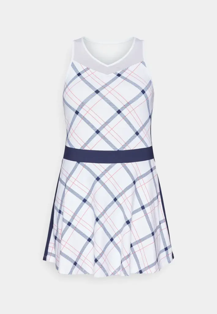 ROBE FILA DRESS FRITZA (WHITE/CHECK COMB., XL)