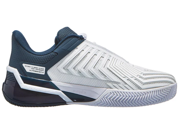 CHAUSSURES KSWISS ULTRA SHOT 4 CLAY (WHT/STRGZR/NEONBLZ, 41)