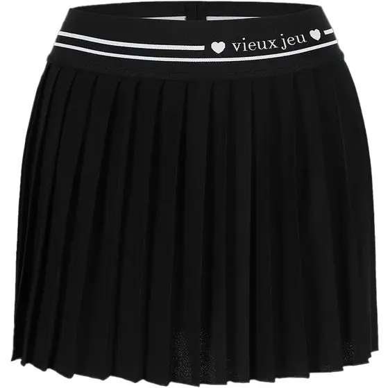 JUPE VIEUX JEU CHANTAL COEUR (BLACK, XS)