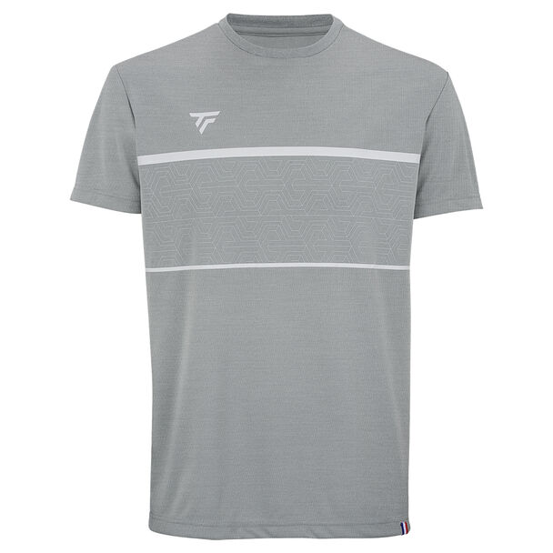 T-SHIRT TECNIFIBRE TEAM TECH TEE KIDS (SILVER, 6/8)
