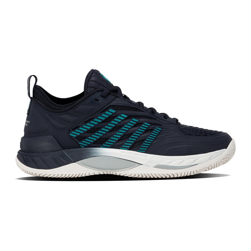 CHAUSSURES KSWISS HYPERCOURT SUPREME 2 CLAY (WHT/BLK/SFTGRN, 41)
