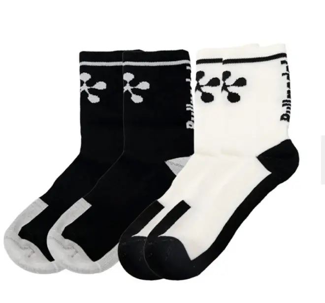 CHAUSSETTE BULLPADEL PREMIER PADEL BPPMR2603 (2 pack black & white)  (M)