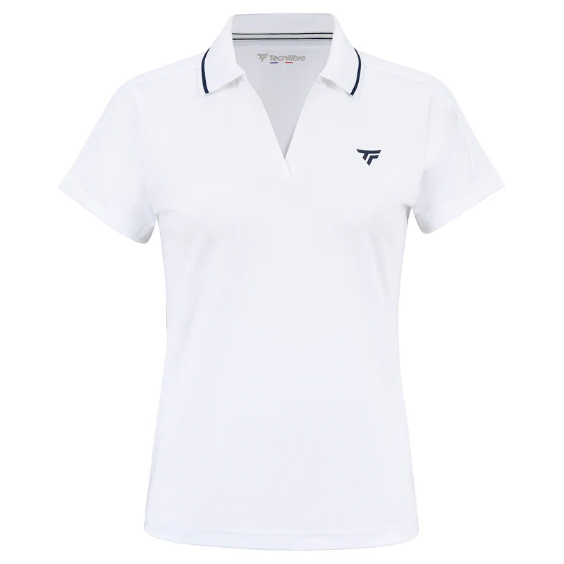 POLO TECNIFIBRE W. TEAM TECH POLO GIRLS (WHITE, 6/8)