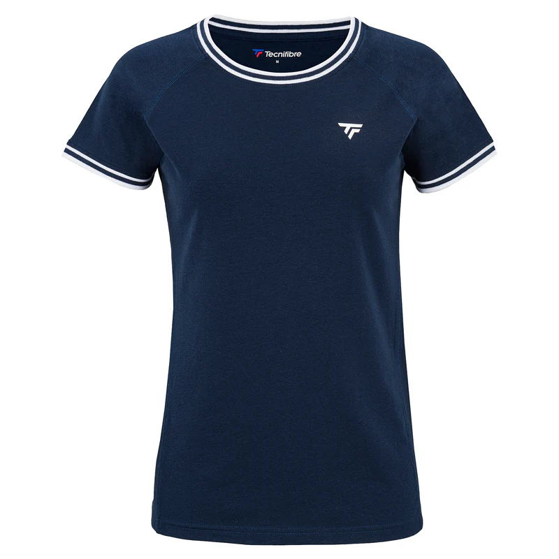 TSHIRT TECNIFIBRE W. TEAM STRETCH TEE GIRLS (MARINE, 6/8)