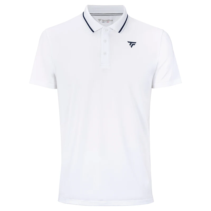 POLO TECNIFIBRE TEAM TECH POLO BOYS (WHITE, 6/8)
