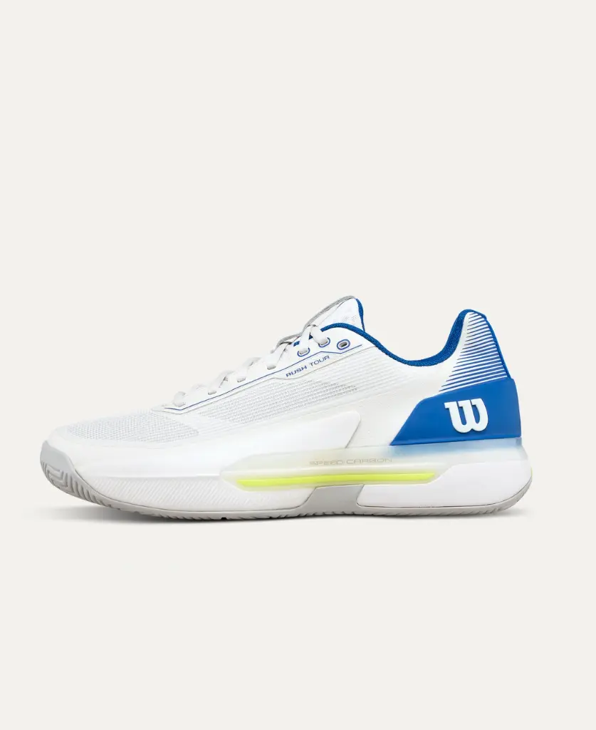 CHAUSSURES WILSON RUSH TOUR 5 (WHITE/DEJA VU BLEU/LUNAR ROCK, 40)