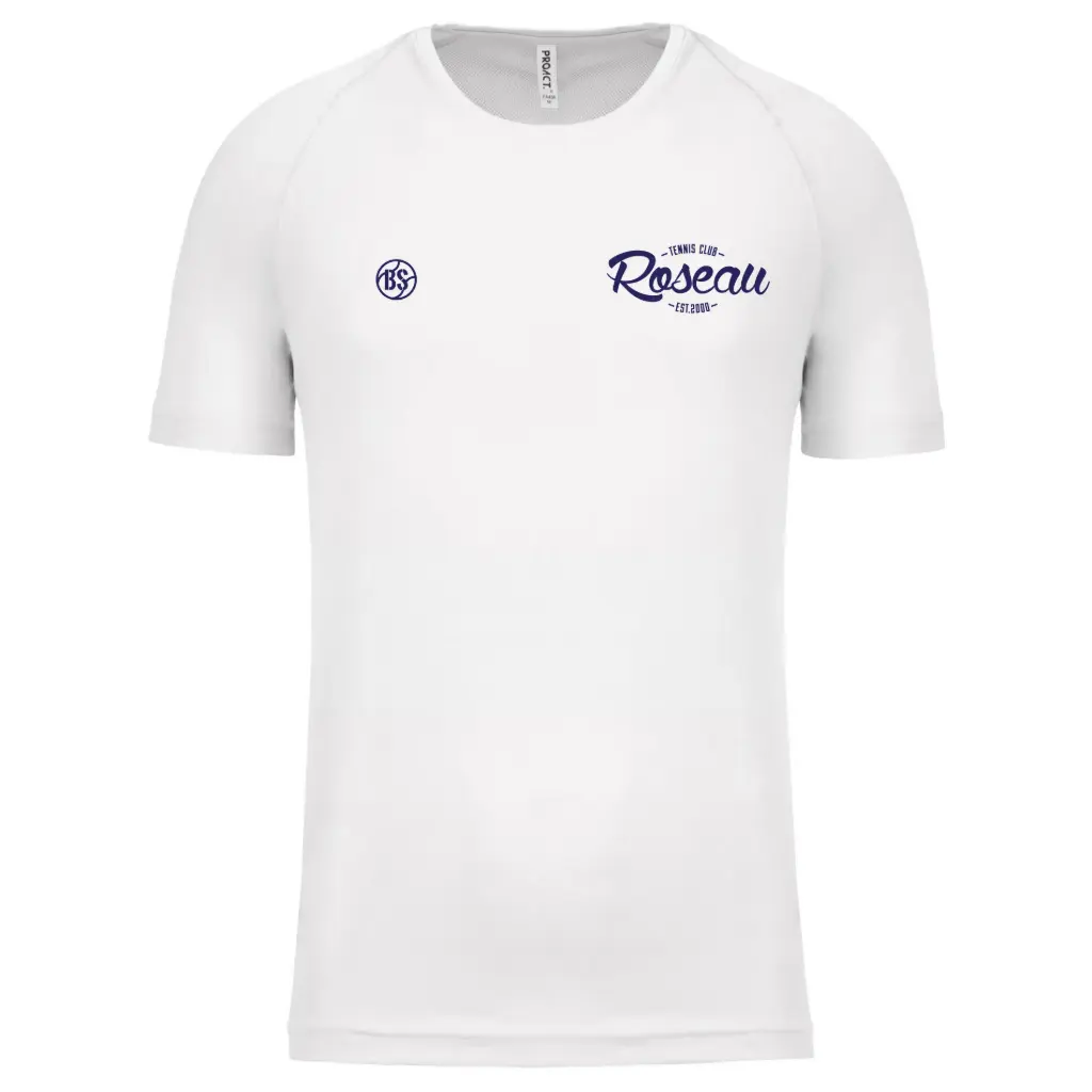 TSHIRT BS ROSEAU POLYESTER (WHITE, XS)