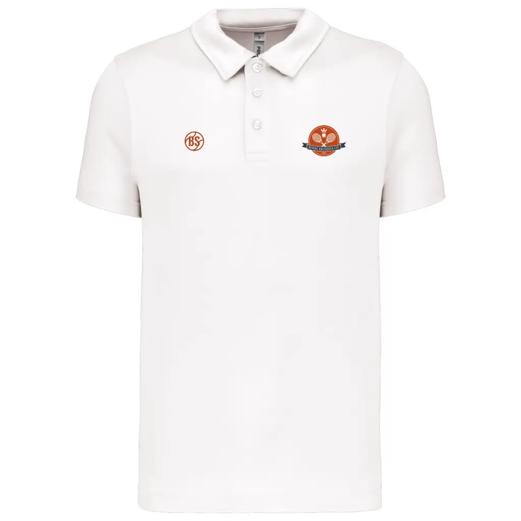 POLO BS BRUSSELS POLIESTER H  (WHITE, XS)