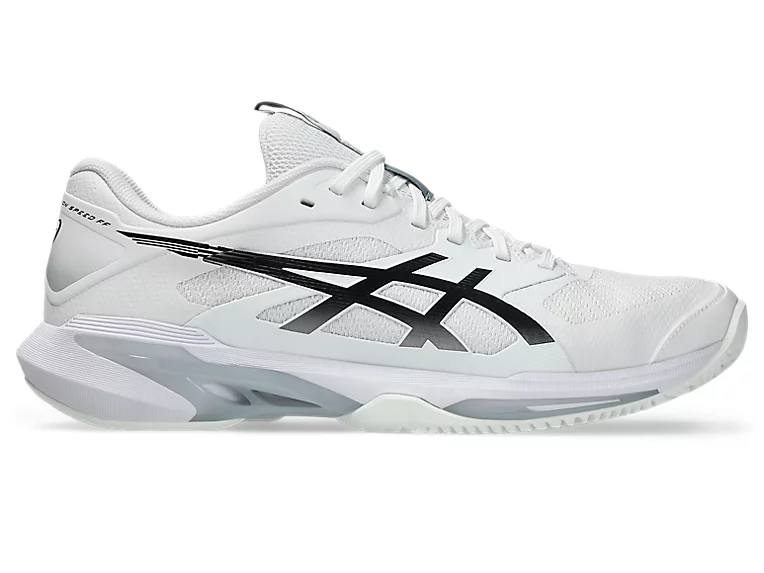 CHAUSSURES ASICS SOLUTION SPEED FF 4 CLAY (WHITE/BLACK, 40)