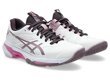 CHAUSSURES ASICS SOLUTION SPEED FF 4 CLAY W (WHITE/DUSTY MAUVE, 36)