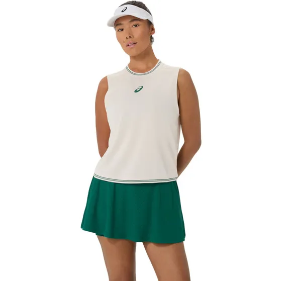 TSHIRT ASICS WOMEN GAME SLEEVELESS TOP (SOFT OAT, XS)