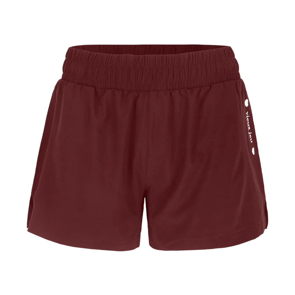 SHORT VIEUX JEU ROXY (BURGUNDY, XS)